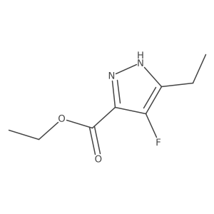 ethyl 5-ethyl-4-fluoro-1H-pyrazole-3-carboxylate Structure