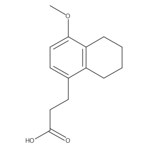 5,6,7,8-Tetrahydro-4-methoxy-1-naphthalenepropanoic acid Structure