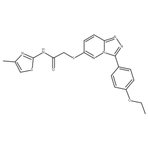 2-((3-(4-ethoxyphenyl)-[1,2,4]triazolo[4,3-b]pyridazin-6-yl)thio)-N-(4-methylthiazol-2-yl)acetamide Structure