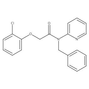 N-benzyl-2-(2-chlorophenoxy)-N-(pyridin-2-yl)acetamide Structure