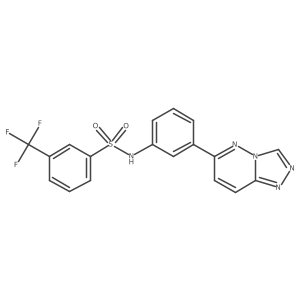 N-(3-([1,2,4]triazolo[4,3-b]pyridazin-6-yl)phenyl)-3-(trifluoromethyl)benzenesulfonamide结构式