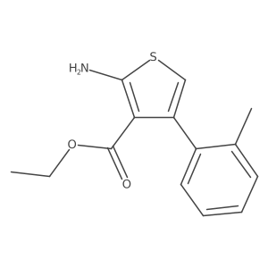 Ethyl 2-amino-4-(2-methylphenyl)thiophene-3-carboxylate Structure