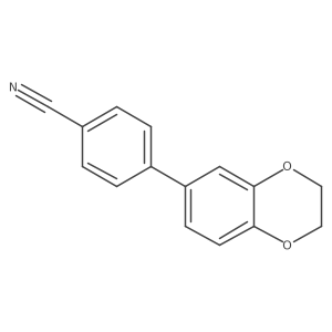 4-(2,3-Dihydro-1,4-benzodioxin-6-yl)benzonitrile结构式