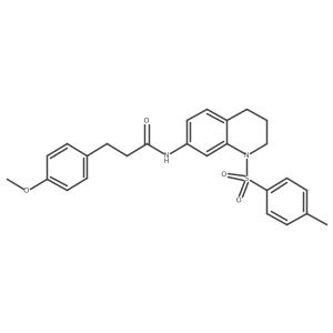 3-(4-methoxyphenyl)-N-[1-(4-methylbenzenesulfonyl)-1,2,3,4-tetrahydroquinolin-7-yl]propanamide Structure