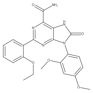 9-(2,4-dimethoxyphenyl)-2-(2-ethoxyphenyl)-8-oxo-8,9-dihydro-7H-purine-6-carboxamide Structure