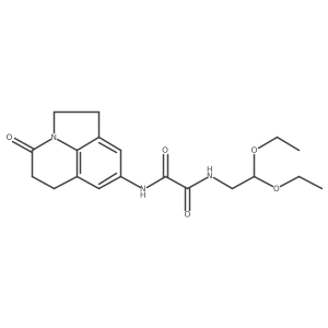 N1-(2,2-diethoxyethyl)-N2-(4-oxo-2,4,5,6-tetrahydro-1H-pyrrolo[3,2,1-ij]quinolin-8-yl)oxalamide结构式