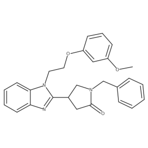 4-{1-[2-(3-Methoxyphenoxy)ethyl]benzimidazol-2-yl}-1-benzylpyrrolidin-2-one Structure