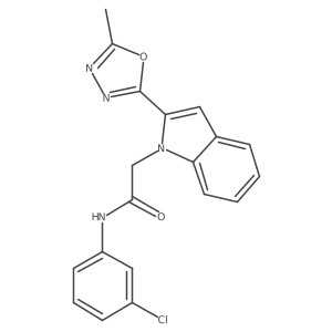 N-(3-chlorophenyl)-2-[2-(5-methyl-1,3,4-oxadiazol-2-yl)-1H-indol-1-yl]acetamide Structure