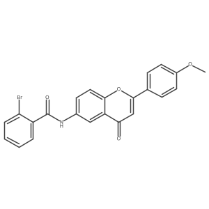 2-bromo-N-[2-(4-methoxyphenyl)-4-oxo-4H-chromen-6-yl]benzamide Structure