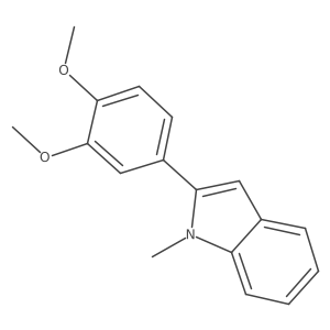 2-(3,4-Dimethoxyphenyl)-1-methylindole结构式