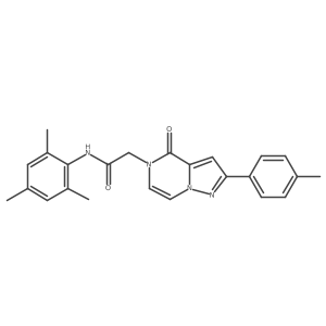 N-mesityl-2-[2-(4-methylphenyl)-4-oxopyrazolo[1,5-a]pyrazin-5(4H)-yl]acetamide Structure