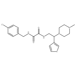 N1-(4-chlorobenzyl)-N2-(2-(4-methylpiperazin-1-yl)-2-(thiophen-3-yl)ethyl)oxalamide Structure