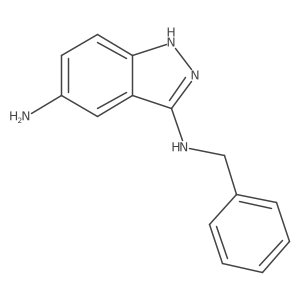 5-amino-3-benzylamino-1H-indazole Structure