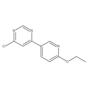 4-Chloro-6-(6-ethoxy-3-pyridinyl)pyrimidine Structure