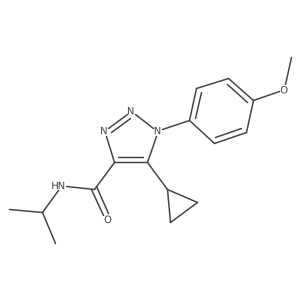5-cyclopropyl-N-isopropyl-1-(4-methoxyphenyl)-1H-1,2,3-triazole-4-carboxamide Structure