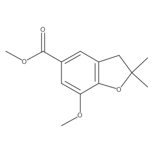 Methyl 7-methoxy-2,2-dimethyl-2,3-dihydrobenzofuran-5-carboxylate结构式