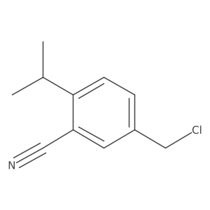 3-Cyano-4-isopropylbenzyl chloride Structure
