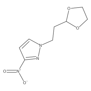 1-[2-(1,3-Dioxolan-2-yl)ethyl]-3-nitro-1H-pyrazole Structure