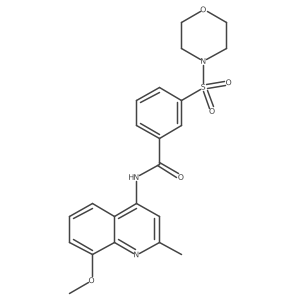 N-(8-methoxy-2-methylquinolin-4-yl)-3-(morpholin-4-ylsulfonyl)benzamide Structure