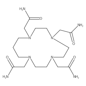 1,4,7,10-Tetrakis(aminocarbonylmethyl)-1,4,7,10-tetraazacyclotridecane结构式