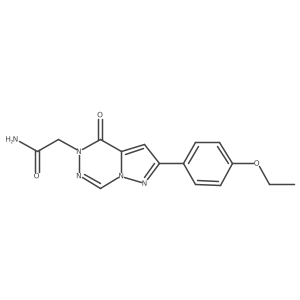 2-[2-(4-ethoxyphenyl)-4-oxopyrazolo[1,5-d][1,2,4]triazin-5(4H)-yl]acetamide结构式
