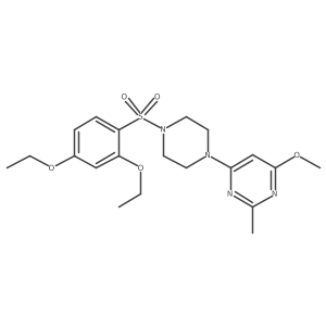 4-(4-((2,4-Diethoxyphenyl)sulfonyl)piperazin-1-yl)-6-methoxy-2-methylpyrimidine结构式