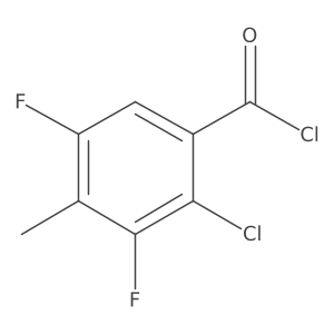 2-Chloro-3,5-difluoro-4-methylbenzoyl chloride Structure