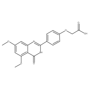 2-(4-(5,7-Dimethoxy-4-oxo-3,4-dihydroquinazolin-2-yl)phenoxy)acetic acid结构式