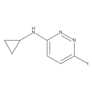 N-Cyclopropyl-6-iodo-3-pyridazinamine Structure