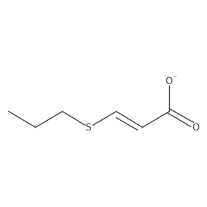 (2Z)-3-(propylsulfanyl)prop-2-enoate Structure