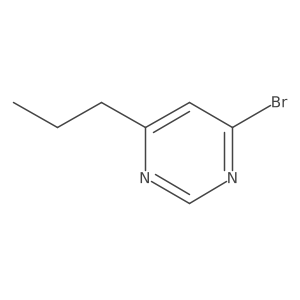 4-Bromo-6-propylpyrimidine结构式