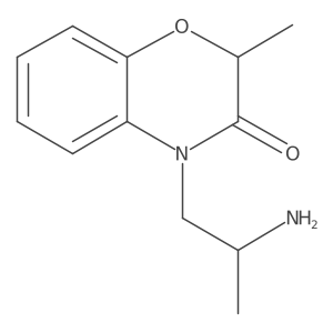 4-(2-Aminopropyl)-2-methyl-2H-1,4-benzoxazin-3(4H)-one Structure