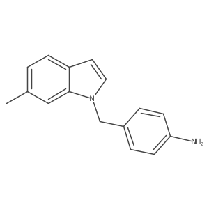 4-[(6-Methyl-1H-indol-1-yl)methyl]aniline Structure
