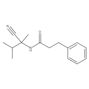 N-(1-cyano-1,2-dimethylpropyl)-3-phenylpropanamide结构式