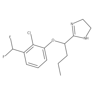 2-(1-(2-Chloro-3-(difluoromethyl)phenoxy)butyl)-4,5-dihydro-1H-imidazole Structure
