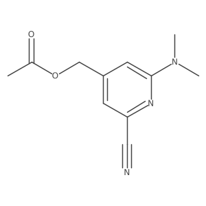 (2-Cyano-6-(dimethylamino)pyridin-4-yl)methyl acetate Structure