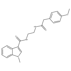 N-(2-{[(4-methoxyphenyl)acetyl]amino}ethyl)-1-methyl-1H-indole-3-carboxamide结构式