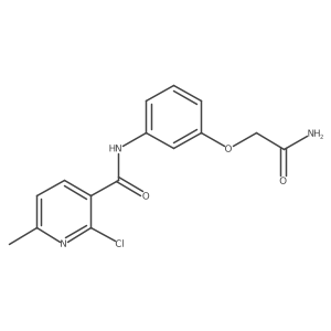 N-[3-(carbamoylmethoxy)phenyl]-2-chloro-6-methylpyridine-3-carboxamide Structure