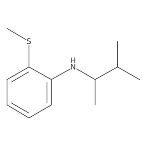 N-(3-methylbutan-2-yl)-2-(methylsulfanyl)aniline Structure