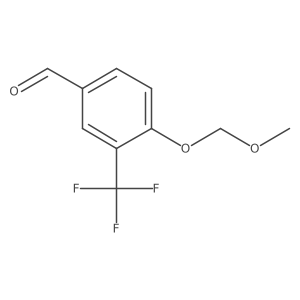 4-(Methoxymethoxy)-3-(trifluoromethyl)benzaldehyde Structure