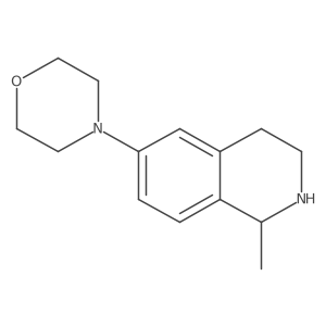1-Methyl-6-morpholin-4-yl-1,2,3,4-tetrahydro-isoquinoline结构式