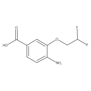4-Amino-3-(2,2-difluoroethoxy)benzoic acid结构式