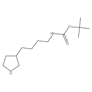 1,1-Dimethylethyl N-[4-(3-pyrrolidinyl)butyl]carbamate Structure