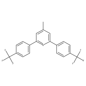 4-Methyl-2,6-bis-(4-trifluoromethylphenyl)-pyridine Structure