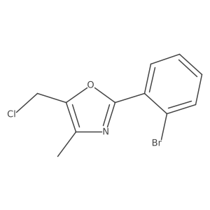 2-(2-Bromophenyl)-5-(chloromethyl)-4-methyl-1,3-oxazole Structure