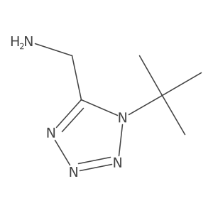 (1-tert-butyl-1H-1,2,3,4-tetrazol-5-yl)methanamine结构式