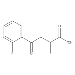 4-(2-Fluorophenyl)-2-methyl-4-oxobutanoic acid结构式