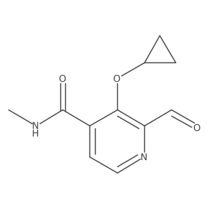 3-Cyclopropoxy-2-formyl-N-methylisonicotinamide结构式