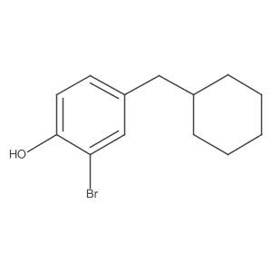 2-Bromo-4-(cyclohexylmethyl)phenol Structure