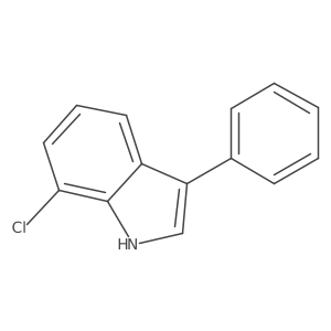 7-Chloro-3-phenyl-1H-indole Structure